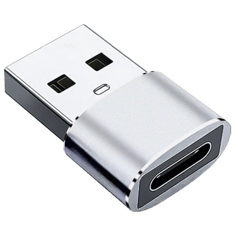 Convertidores carga tipo cargador USB 2.0, adaptadores USB macho a USB C