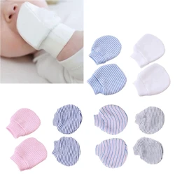 3 Pair/set Simple Baby Knit Gloves Newborn Anti-eat Hand Anti-Grab Glove Infant Handguard Supplies