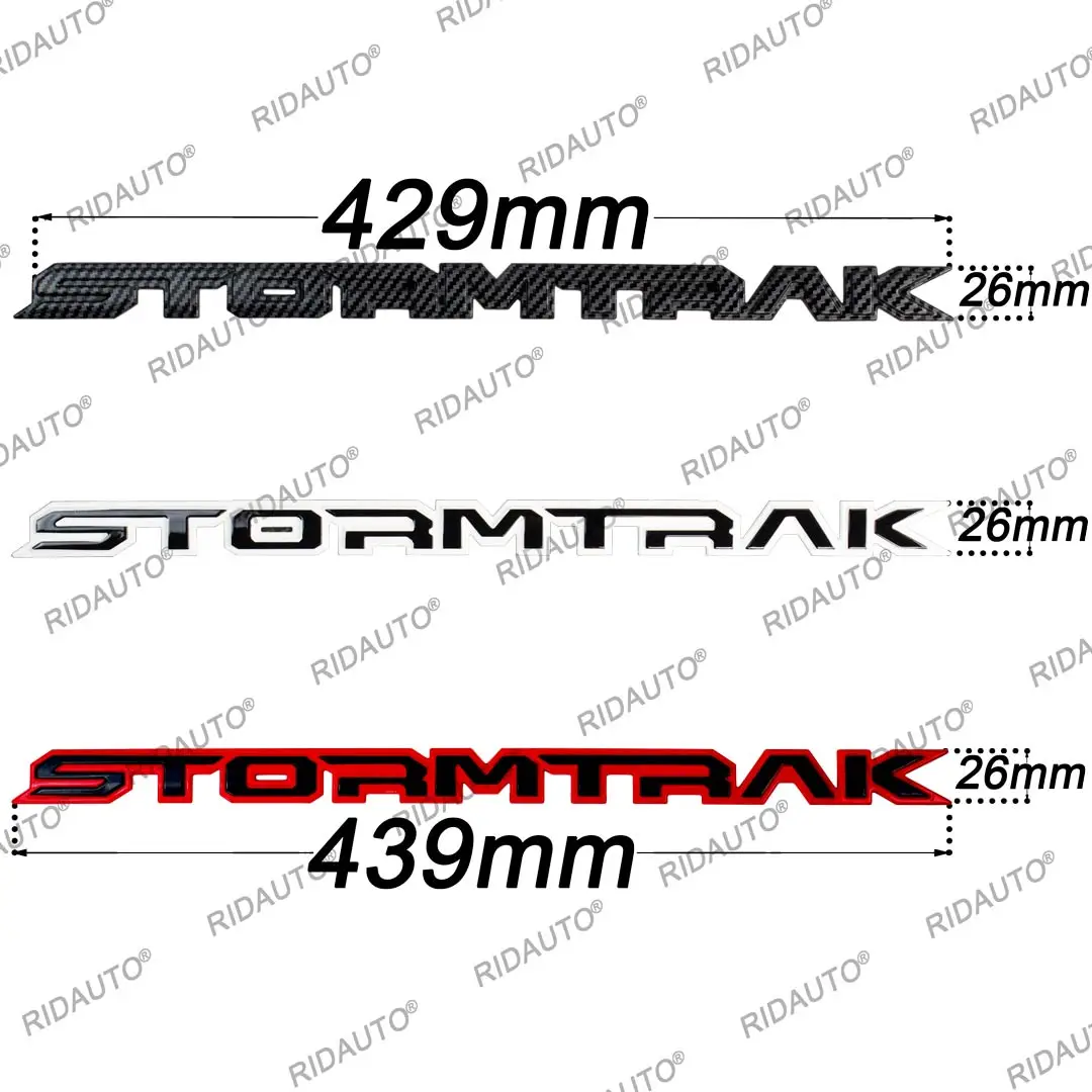 3D STORMTRAK ABS Car Carbon LOGO sticker Rear Door Decals Tail Gate Trunk Badge Emblem Fit For FORD RANGER Styling Accessories