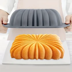 Large Square Flower Food Grade Silicone Baking Toast Pan Oven-Safe Non Stick Perfect for Home Kitchen Tool Baking Bread Mould