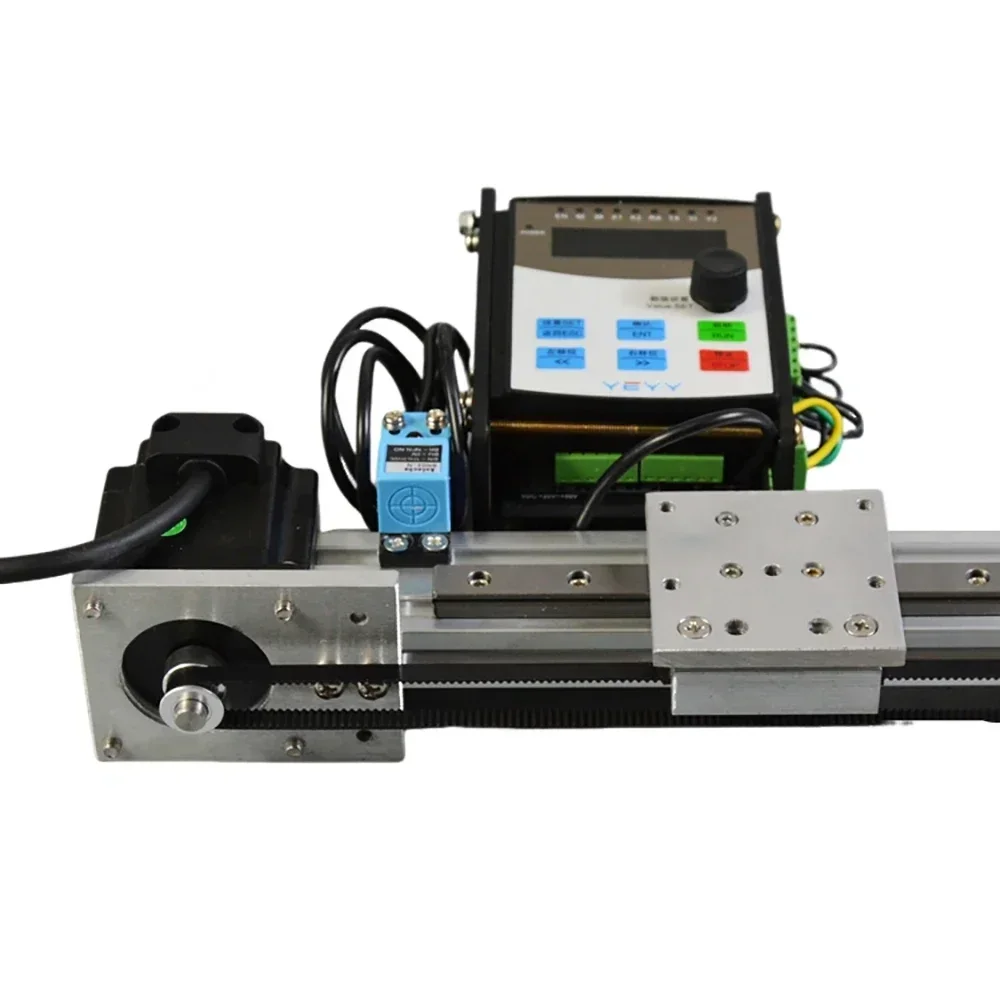 الكهربائية الترددية الخطي السكك الحديدية 57 محرك متدرج متزامن حزام نقل عالية الدقة الصامت الشريحة الجدول مجموعة تحميل 5 كجم #2