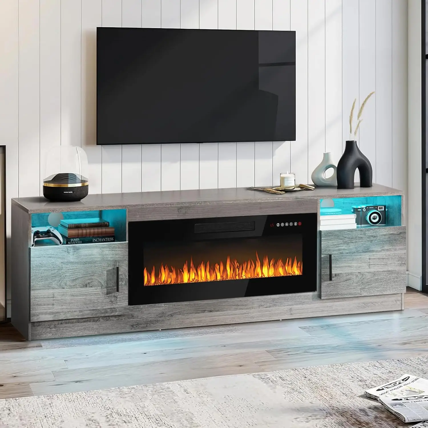 Fireplace TV Stand for TVs Up to 80