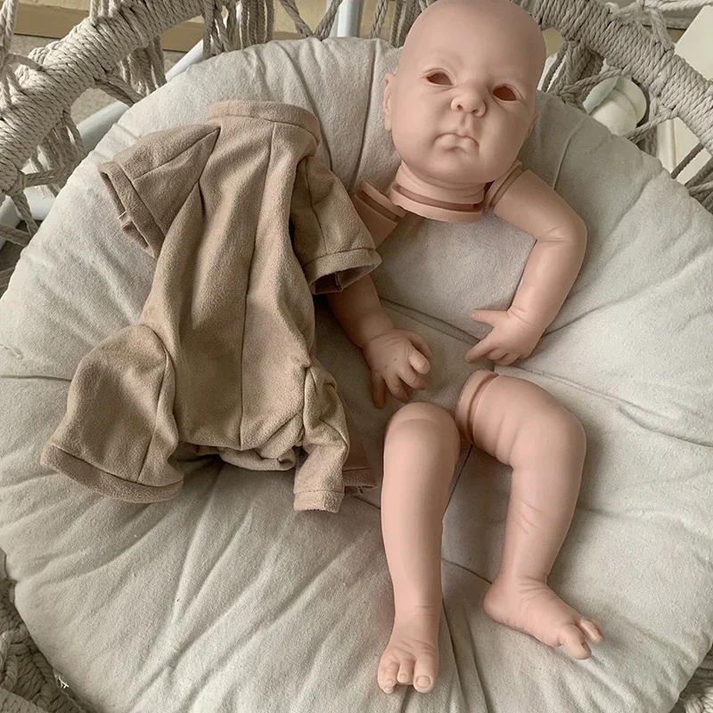 18Inch Reborn Doll Kit Dimitri Soft Real Touch Vinyl Color Unfinished Parts DIY Blank Kit