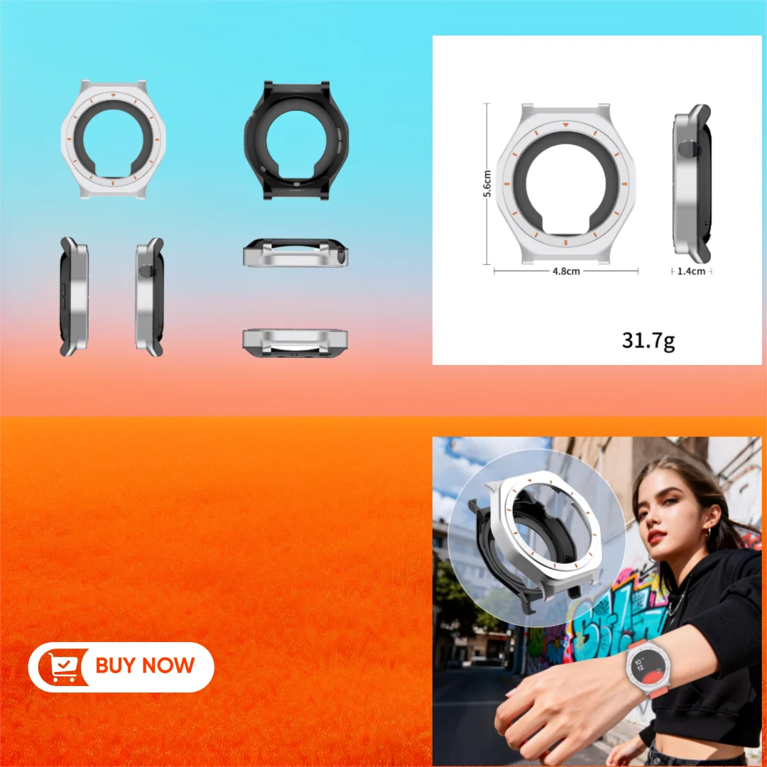 

Metal Case for CMF by NOTHING Watch Pro 2 Smartwatch, Minimalist Design, Scratch and Impact Resistance