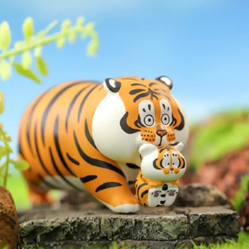 

New I Am Not Fat Tiger Panghu with Baby Series Blind Box Toys Trendy Play Anime Figure Doll Surprise Bag for Girls Birthday Gift