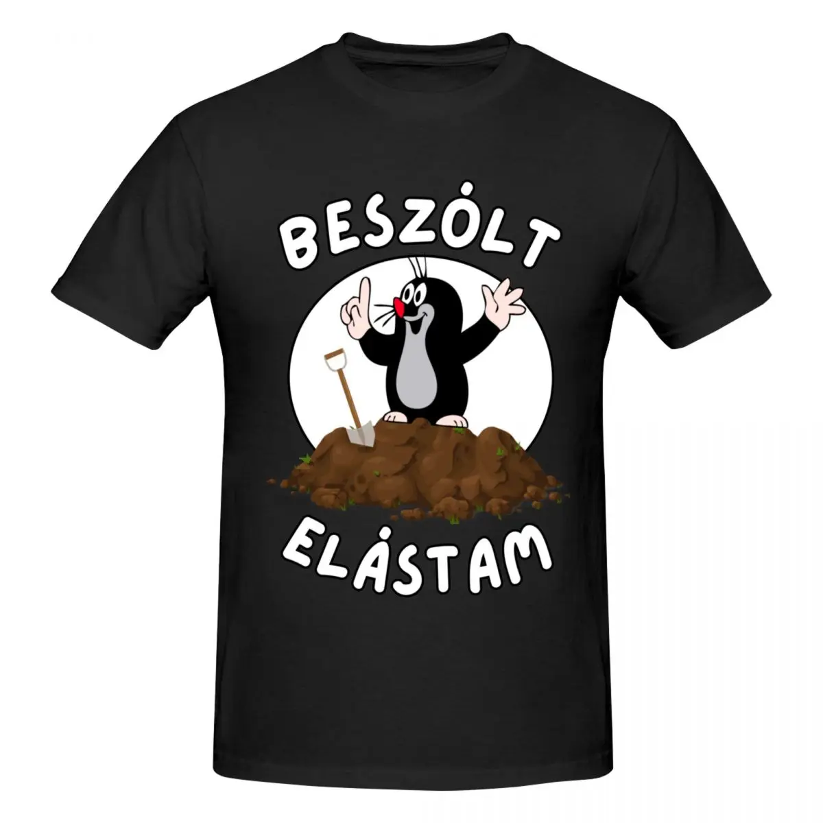 Men Czech Cartoon Krtek Mole T Shirt Vintage Cotton Tshirt Men