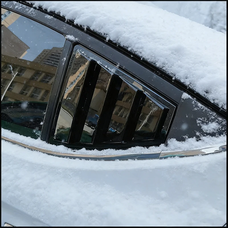 For Hyundai Elantra 2016-2020 Rear Triangular Window Blind Shades Louver Vent Cover Sticker Trim Car Styling Auto Accessories