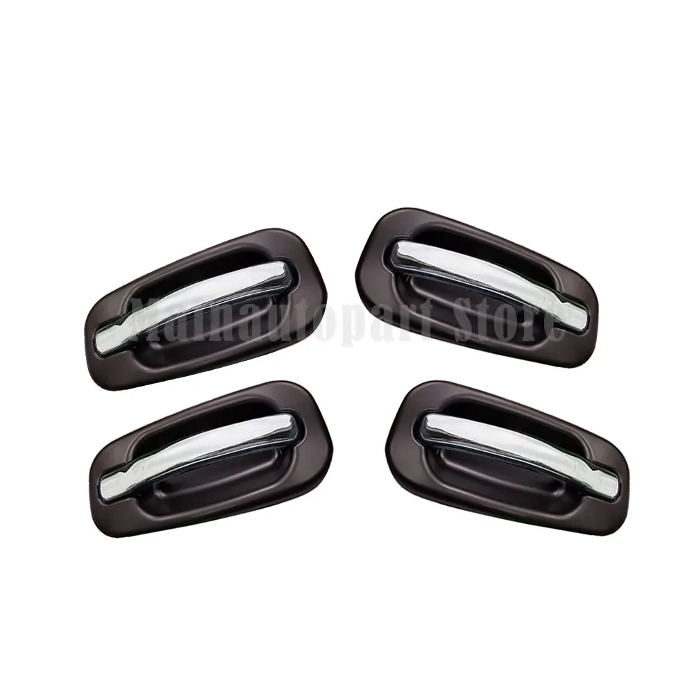 4 pcs Outside Door Handle Set Chrome  left and Right  For Chevrolet Silverado Tahoe Sierra Yukon 15745148 80549 GM1311187