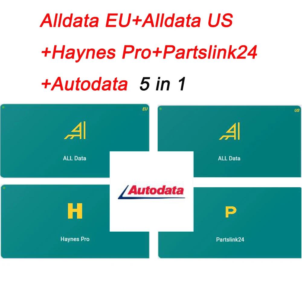 2025 Alldata Auto-data Online Software Combination ALLDATA MIT-CHELL HAYNES PRO PARTLINK24 Support PC Webpage Android