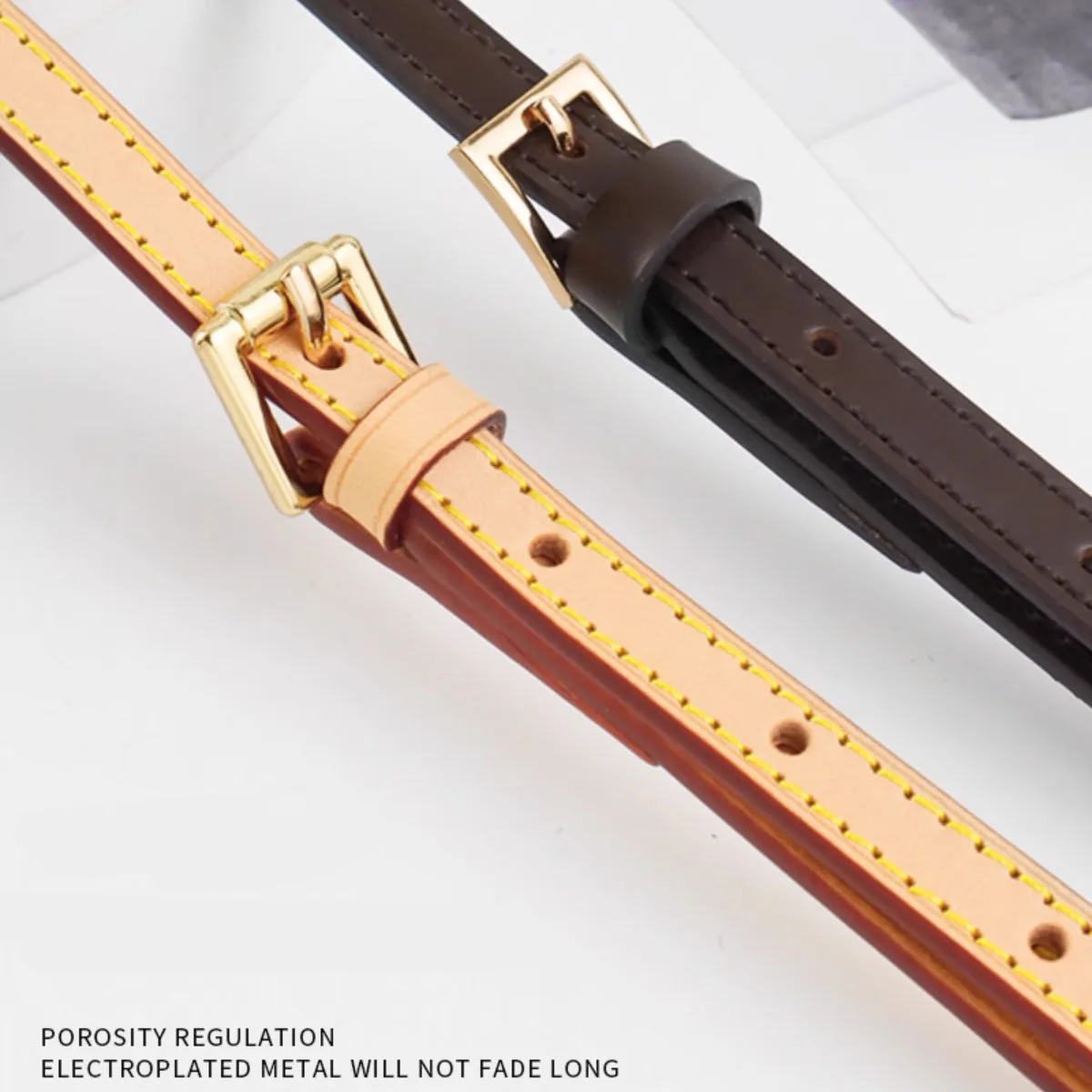 Skórzane paski zamienne, cienkie, długie, regulowane, do torebek luksusowych marek, akcesoria.