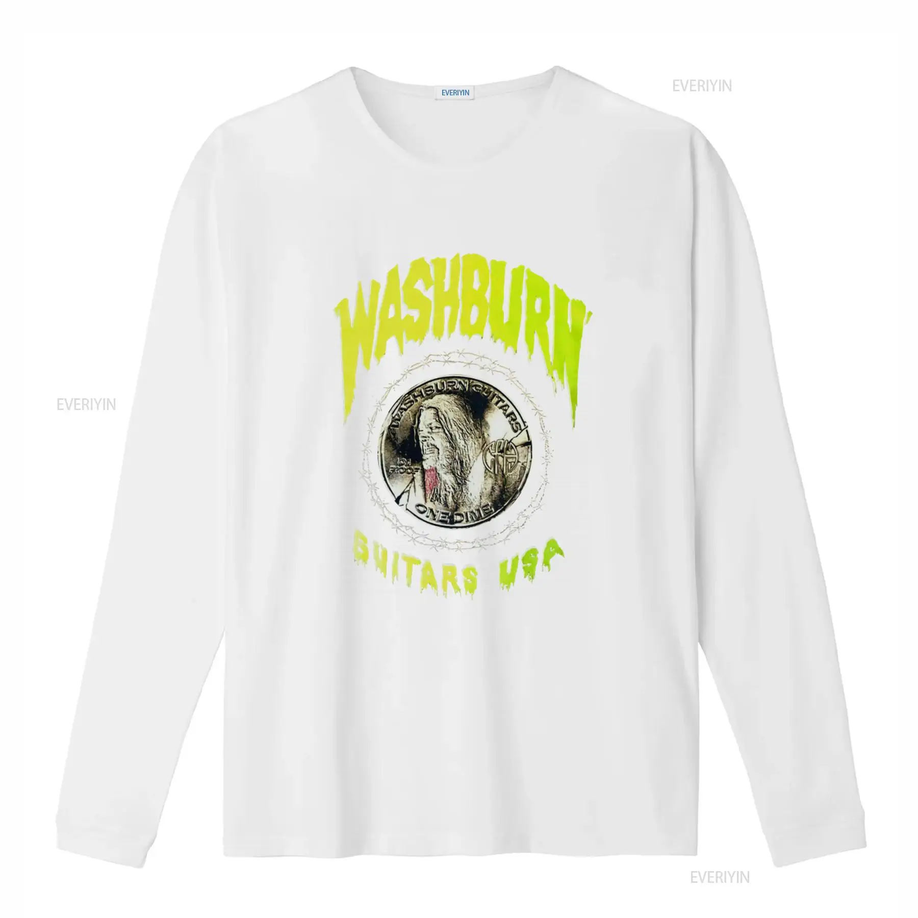 Washburn Guitars USA T Shirt with Dimebag Darrell and Barbed Wire
