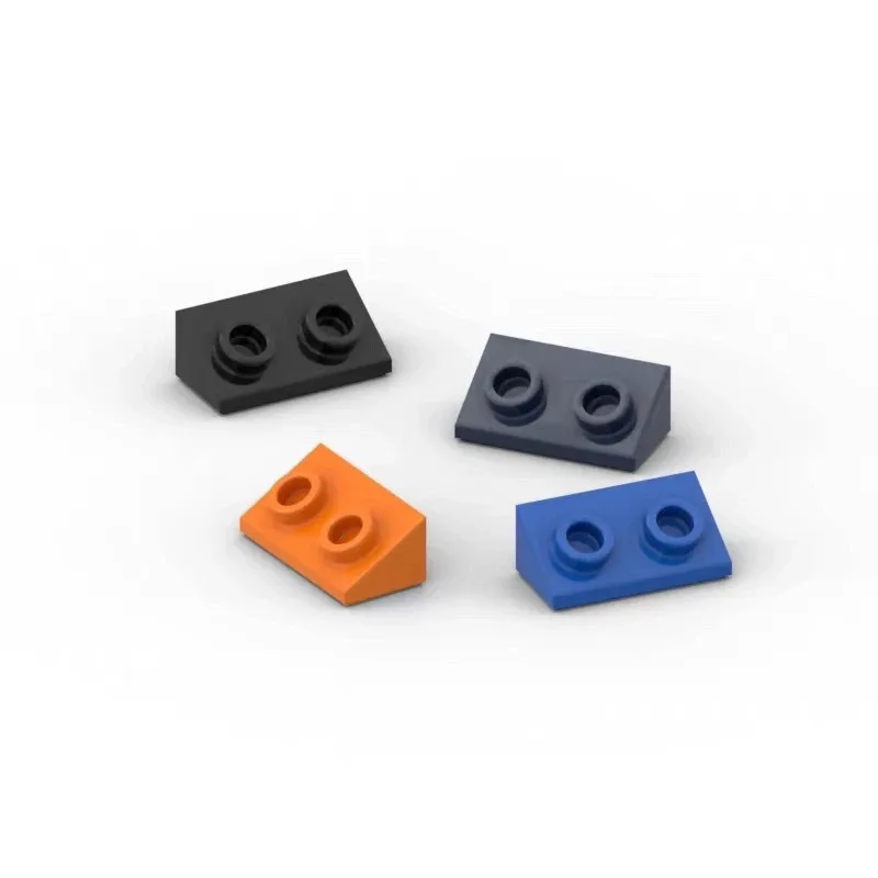 MOC 10 STKS Speciale Helling 1x2x2/3 Met 2 Speciale Gaten Een Kant Bouwstenen 1548 Derde Partij Accessoires Deeltje Kinderen Speelgoed