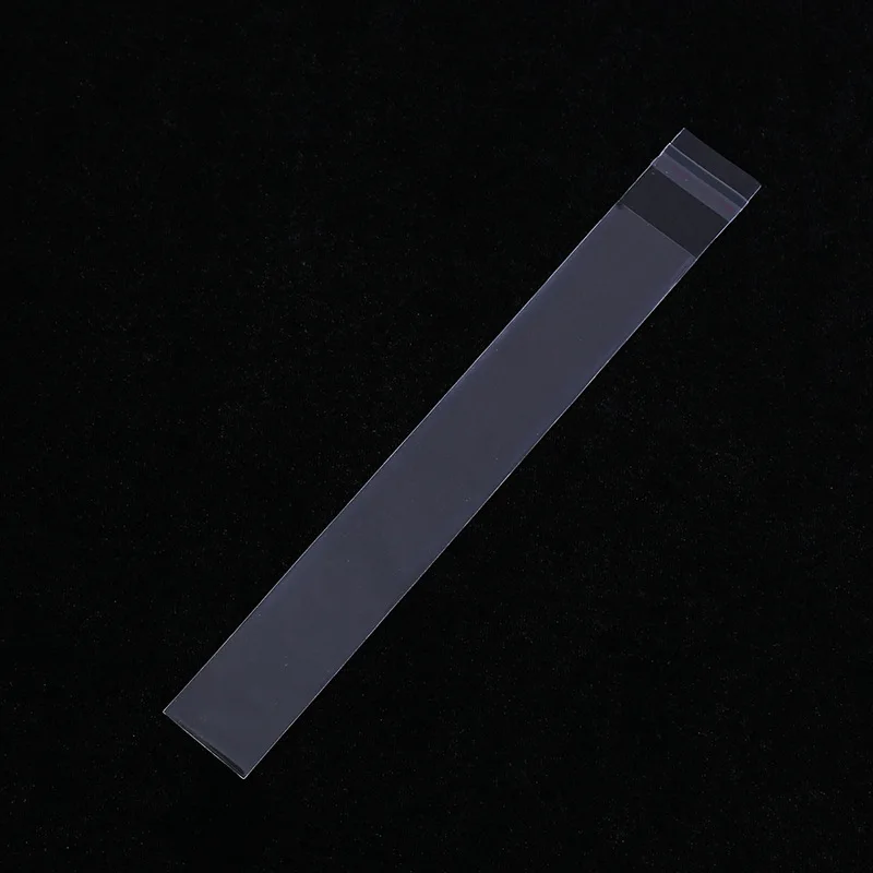 100pcs Long Transparent Plastic OPP Bags Self-adhesive Small Business DIY Pendant Necklace Bracelet Packaging Storage Pourch