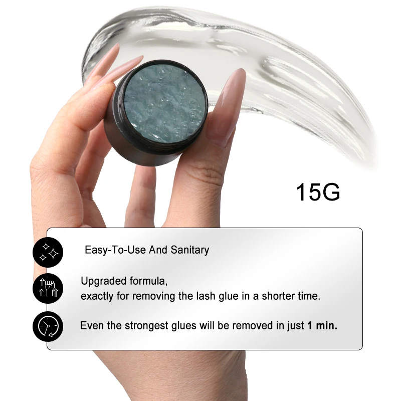 15g Wimperlijm Remover Gel Extensions Lash Makeup Tool Professionele UV Lijm Lash Lijm Remover Crème voor Wimperverlenging