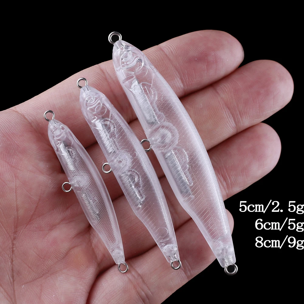 Imagem -04 - Huang-handmade Artificial Fishing Lure sem Pintura Blanks Bait Lápis Afundando Wobbler Spook Combater Faça Você Mesmo 25g 5g 95g 20 Pcs