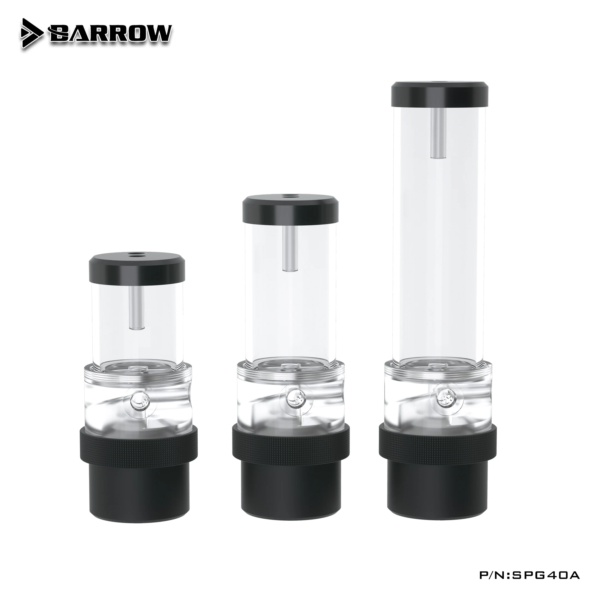 BARROW-Pompe de Refroidissement à Eau en Acrylique avec Réservoir D5 Intégré, Contrôle PWM, 18W, éventuelles G40A, pour une Dissipation Efficace de la Chaleur