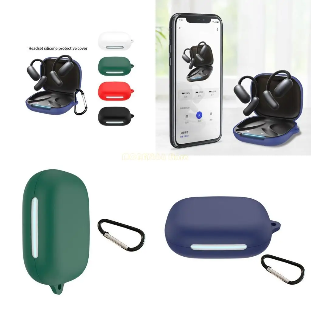 F62C Гибкий корпус для наушников для аэрофита 2 крышка -воздушного воздушного оболочка, промывая корпус, антидоугольный рукав