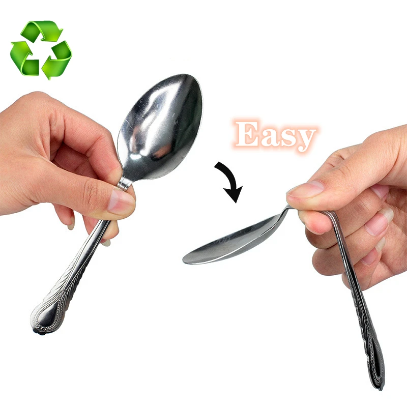 Truco de Magia Fácil de Hacer, Control Mental, Cuchara Flexible, Telepatía, Magia de Cerca, Juguete Divertido para Fiestas, Regalos para Niños