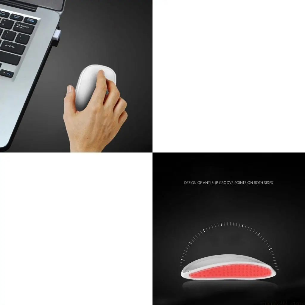 Efficient Mouse Dock for Magic Mouse 2/3 Ergonomic Curved Design Base No Sliding No Looseness Improved Comforts