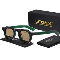 Gafas de Sol CATERSIDE de Acetato, Simples, Polarizadas, Montura Pequeña, Montura de Alta Calidad, Gafas de Sol para Hombre y Mujer, para Fiestas, Viajes, Actividades al Aire Libre