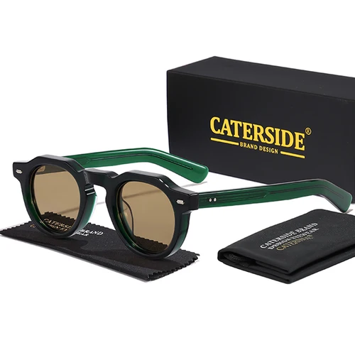 Imagen 1 del producto Gafas de Sol CATERSIDE de Acetato, Simples, Polarizadas, Montura Pequeña, Montura de Alta Calidad, Gafas de Sol para Hombre y Mujer, para Fiestas, Viajes, Actividades al Aire Libre