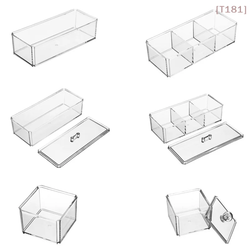 [E] Tea Bag Storage Box Drawer Type Coffee Capsule Sorting Box Acrylic Sealed Storage Jar with Lid Tea Coffee Sugar Container