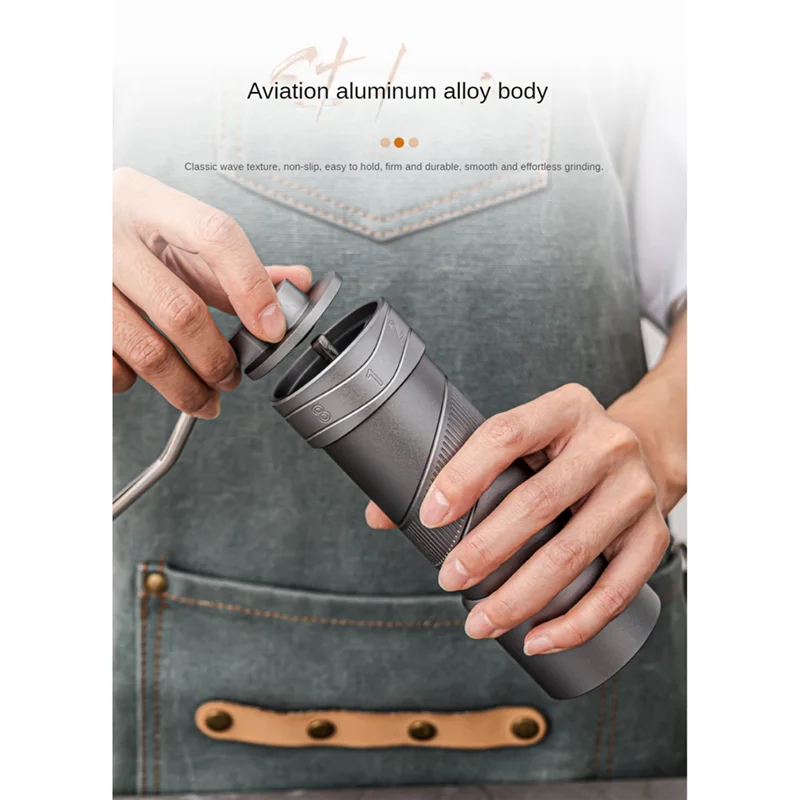 AF93-ручная кофемолка из нержавеющей стали, ручная мельница для кофейных зерен, мельница для кухни, кофемолка