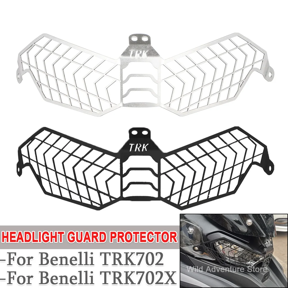 

Motorcycle Accessories Headlight Guard Protector Grille Protection Cover For Benelli TRK702 TRK702X TRK 702 TRK 702 X 2023 2024