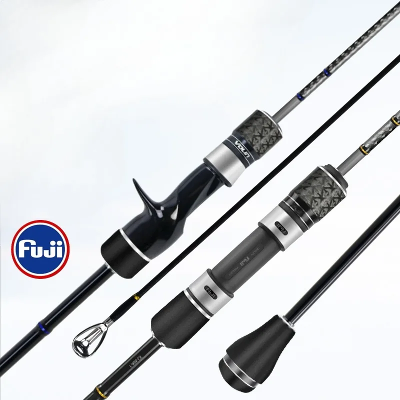 

VOLIN-Ocean Boat Fishing Rod Sea Fishing Rod Slow Shake Iron Plate Carbon Solid One and Half Fuji Guide Ring Fuji Wheel Seat