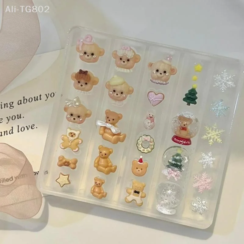 Transparente Silikon-Nagelkunstform: Gürtelschnalle, Blume, Schmetterling, vierblättriges Kleeblatt – 3D-Dekoration, Maniküre-Vorlage für kreative Nägel