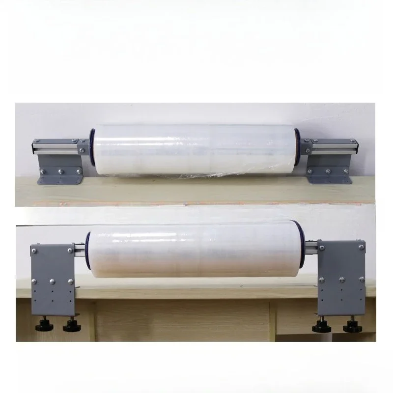 Table edge fixed horizontal single roll winding film baler