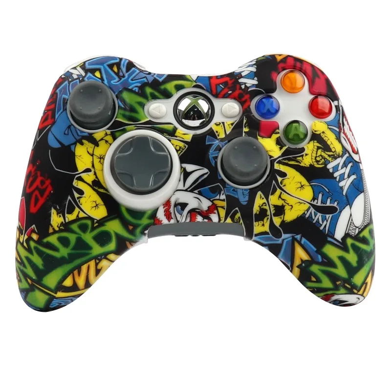 حافظة لجهاز تحكم لجهاز Xbox 360 من السيليكون الناعم ، عصا تحكم لغمبد الجلد ، ملحقات ألعاب الفيديو