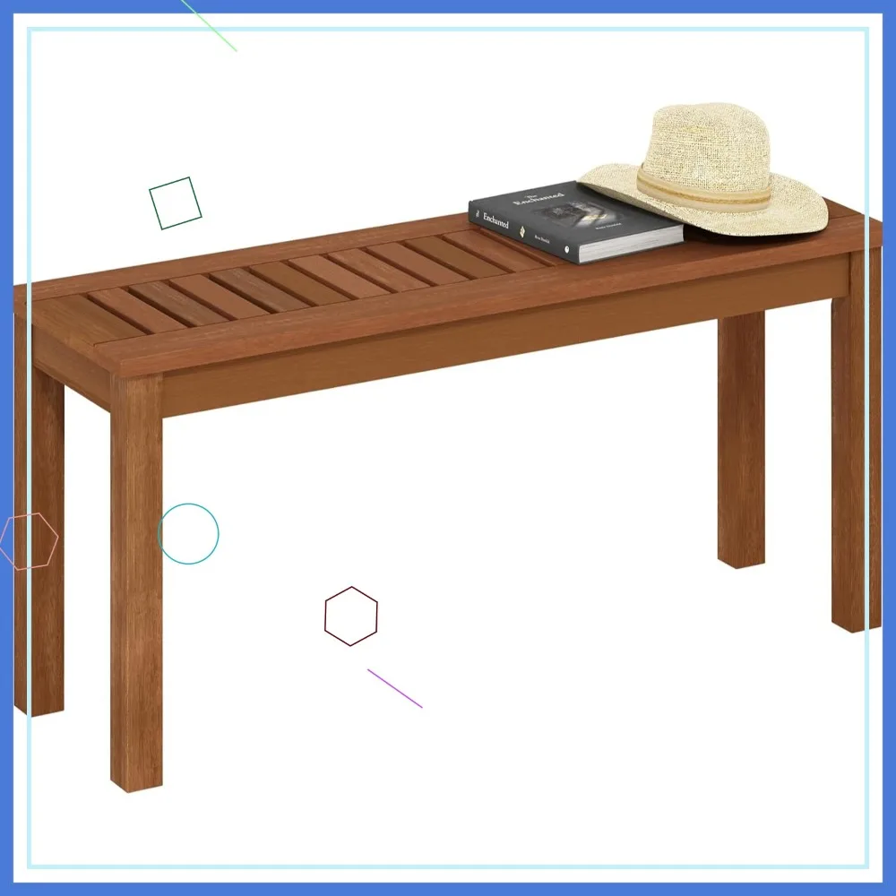 

Садовая скамейка с открытой спиной, табурет из натурального дерева для декора крыльца, прочный устойчивый к атмосферным воздействиям