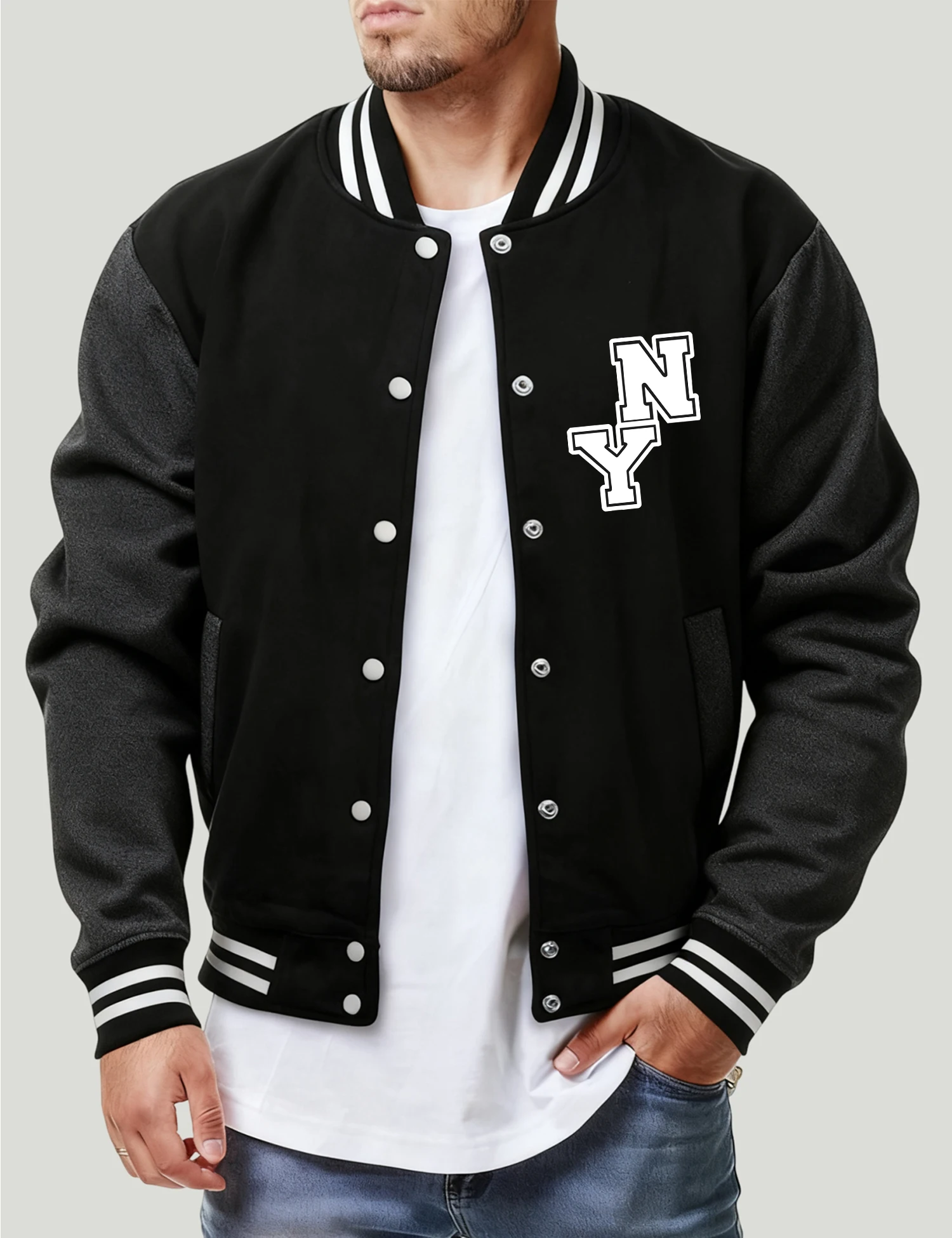 Jaket Baseball Pria New York C - Jacket Mens Fashion ulasan dan harga