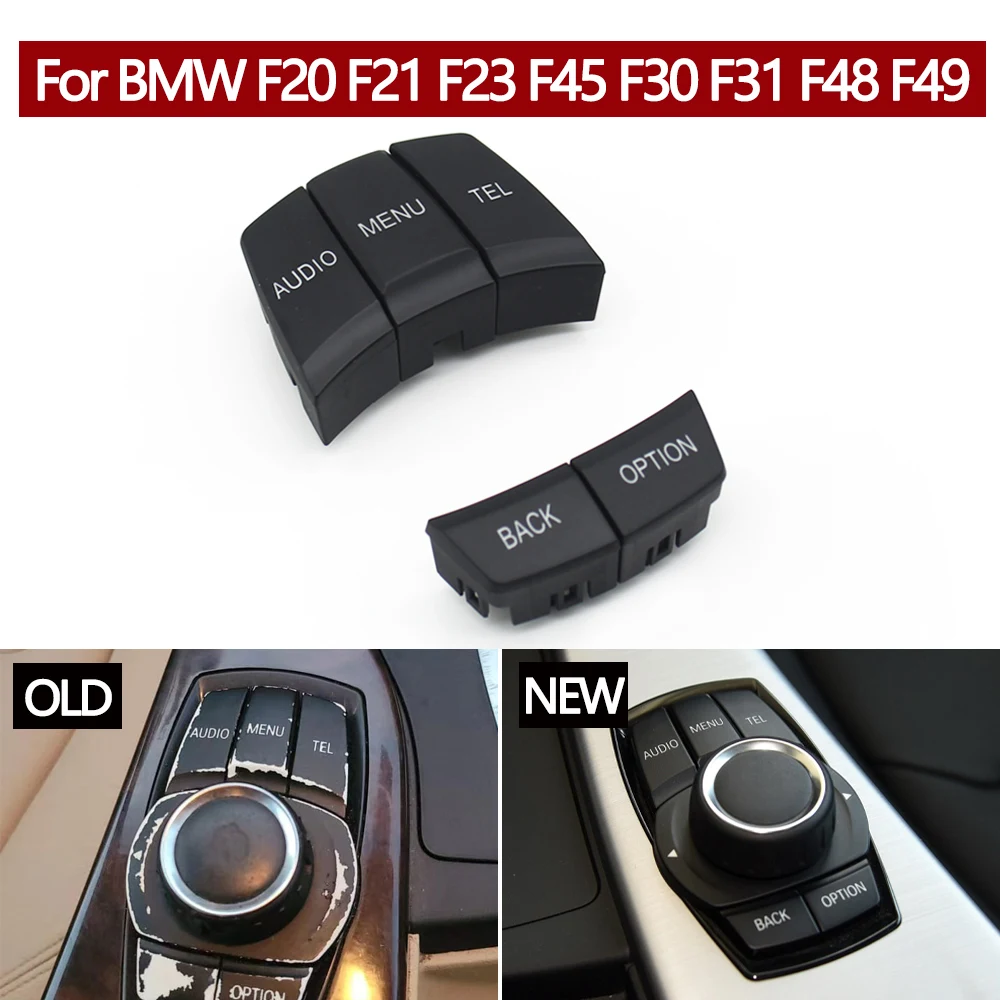 Car CIC IDrive Multimedia Control Buttons Controller Switch Cover For BMW 1 2 3 4 X1 F30 F31 F34 F35 F20 F21 F22 F23 F45 F46 F32