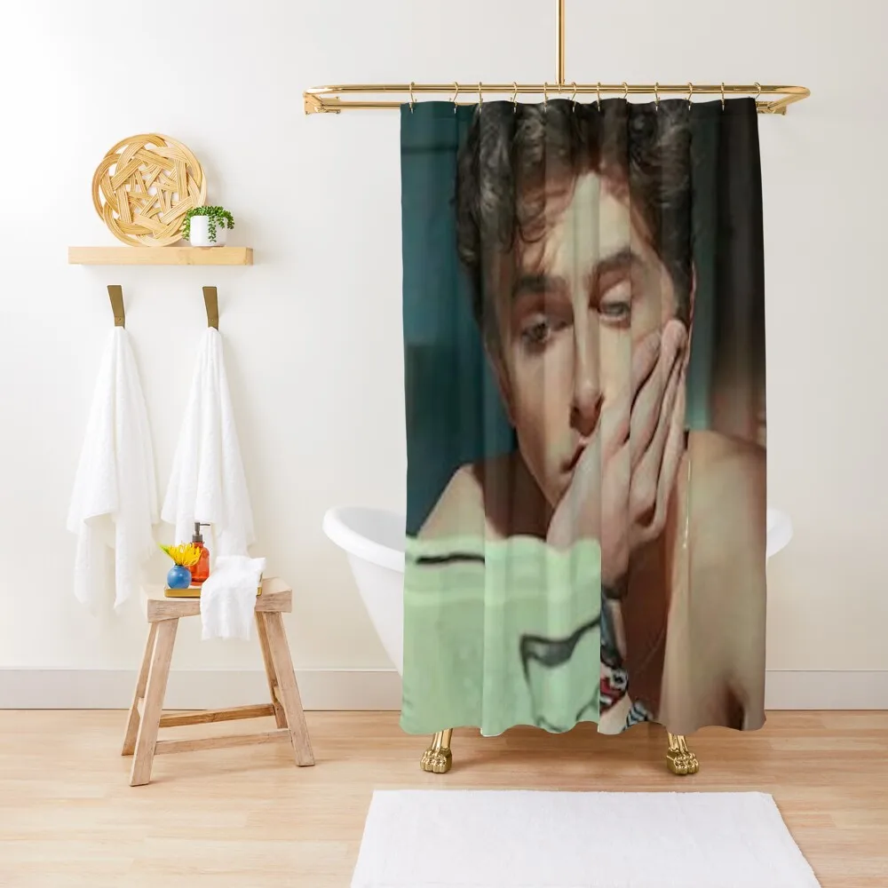 

Timothee Chalamet: Call me by your name Shower Curtain Shower Bath Washable Waterproof Fabric Shower Cute Curtain