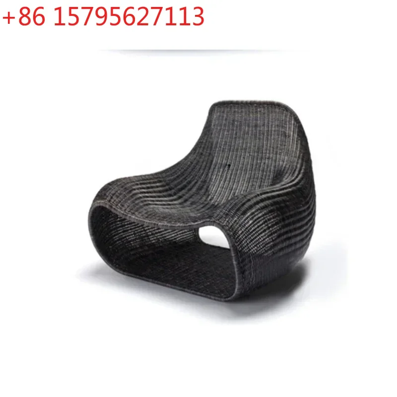 

B & B Creative Outdoor Indoor Rattan Chair Furniture Nordic Simple Southeast Asian Rattan Sofa Hotel Model Room Leisure