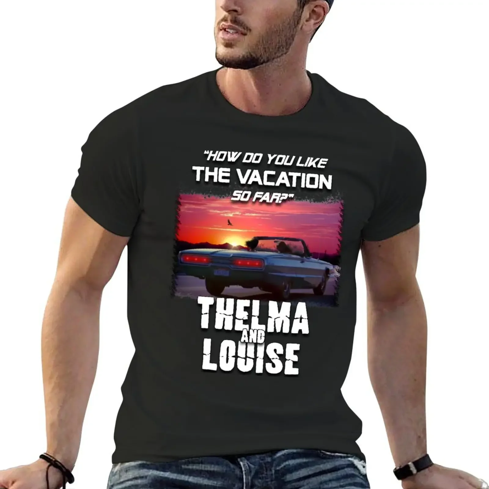 Thelma & Louise T-Shirt customs street wear Short sleeve tee clothing for men