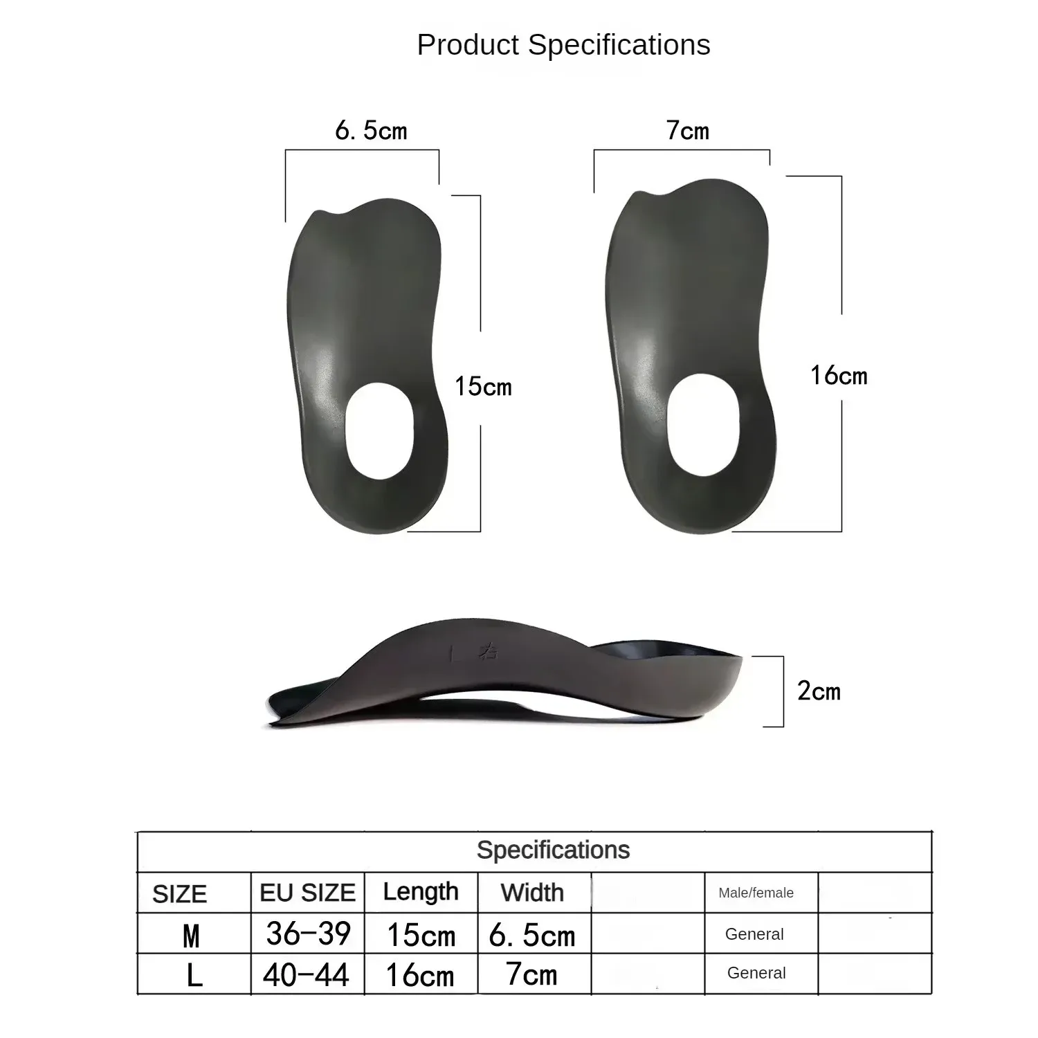 XO-Legs Orthopedische Inlegzolen Orthesen Platte Voet Gezondheid Zool Pad voor Schoenen Insert Steunzool Pad voor Fasciitis Plantaris Voetverzorging