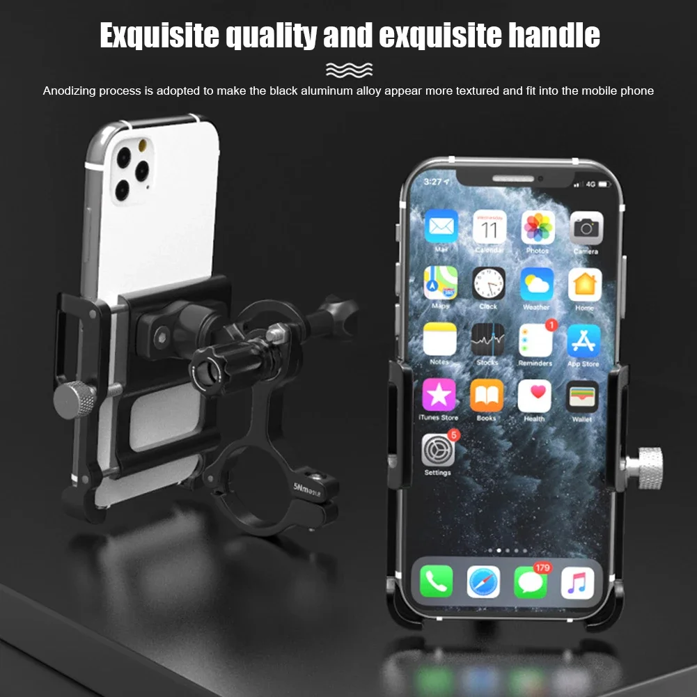 GUB Plus15 Aluminum Bicycle Phone Holder MTB Handlebar Mount Bracket Adjustable Bike Phone Stand For Electric Scooter Motorcycle