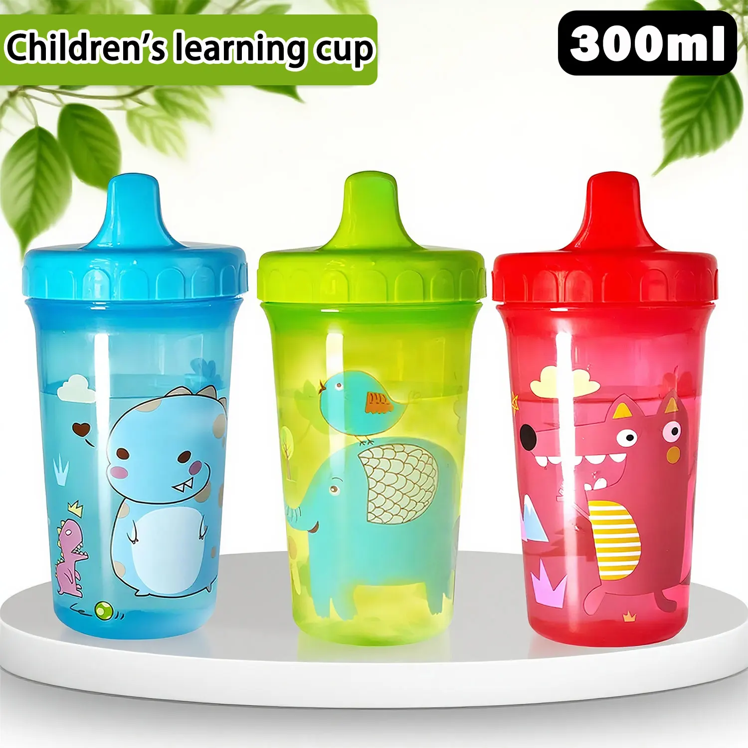 

1-3 year old baby learning to drink cup 300ml duckbill water cup sealed leak-proof and drop-proof baby water cup birthday gift