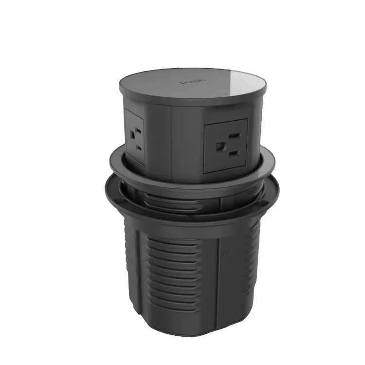 Imagem -04 - Soquete Bonde Motorizado do Poder do Desktop Carga sem Fio Ajuste para o Worktop da Cozinha