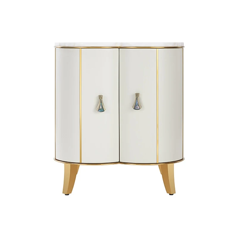 

Роскошный консольный столик из цельного дерева с мраморной столешницей уникальной формы, местом для хранения в гостиной и спальне.