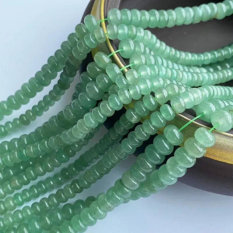 5*8mm Natural Myanmar Jadeite Green Burma Jade Round Spacer Beads For Jewelry Making Diy Bracelet Beaded Necklace Accessories