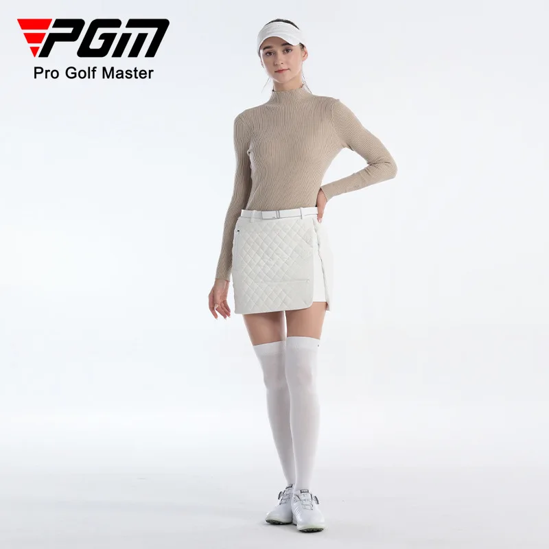 Pgm Winter Golf Wear Women Thicken Sports Hot Skirts High Waist Warm Slim Tennis Skorts Ladies Fashion Pencil Culottes