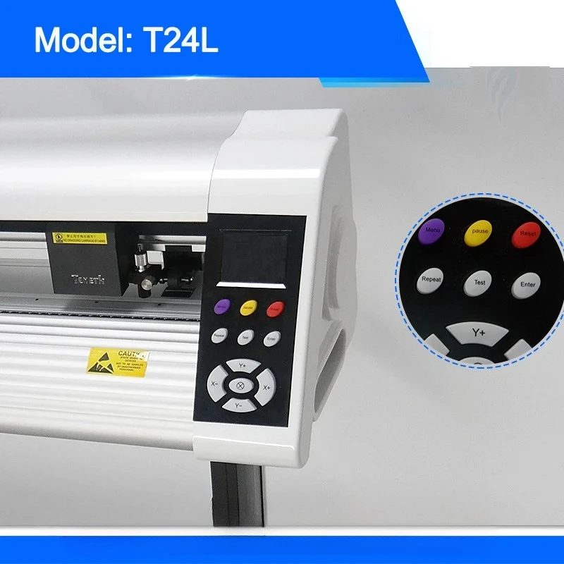 

T-24L Portable Electric Cutting Machine Multifunctional 24 Inches Vinyl Cartoon Sticker T-Shirt Plotter Scrapbooking Tools 220 V