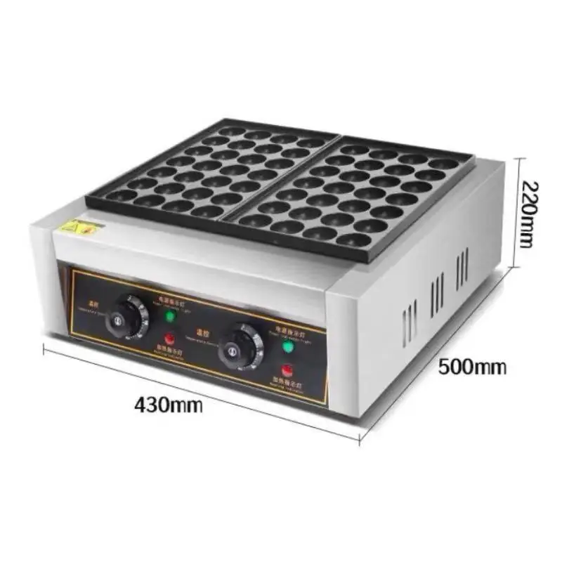 Commercial Non-stick 220v Electric Japanese Octopus Ball Takoyaki Grill Machine/ Fish Pellet Making Machine
