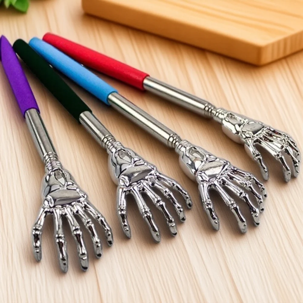 

Выдвижной массажер для спины, скребок для когтей из нержавеющей стали, клецковая палочка, инструмент для глубокого массажа тканей