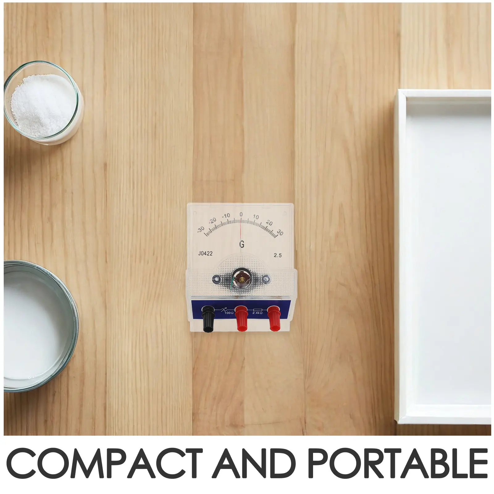 DC Analog Voltmeter Low Voltage Meter for Student Lab Practice Plastic Educational Testing Tool
