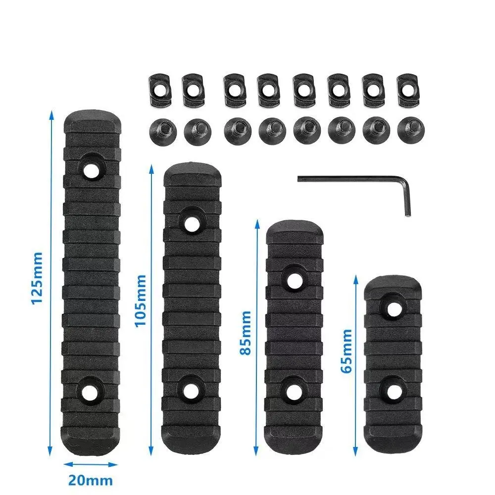 Sección riel MOE nailon impermeable para airsoft M16 y HK416 - imagen 4